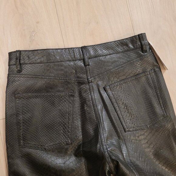 NWT WILFRED | Aritzia The Melina Pant Vegan Leather Python Snake Print | Sz. 6 - Picture 12 of 12